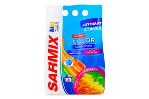 Пральний порошок SARMIX Active Color пральний порошок для всіх типів прання 300 г